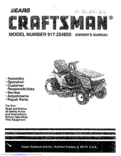 Craftsman 2 4000 Mower Owners Manual